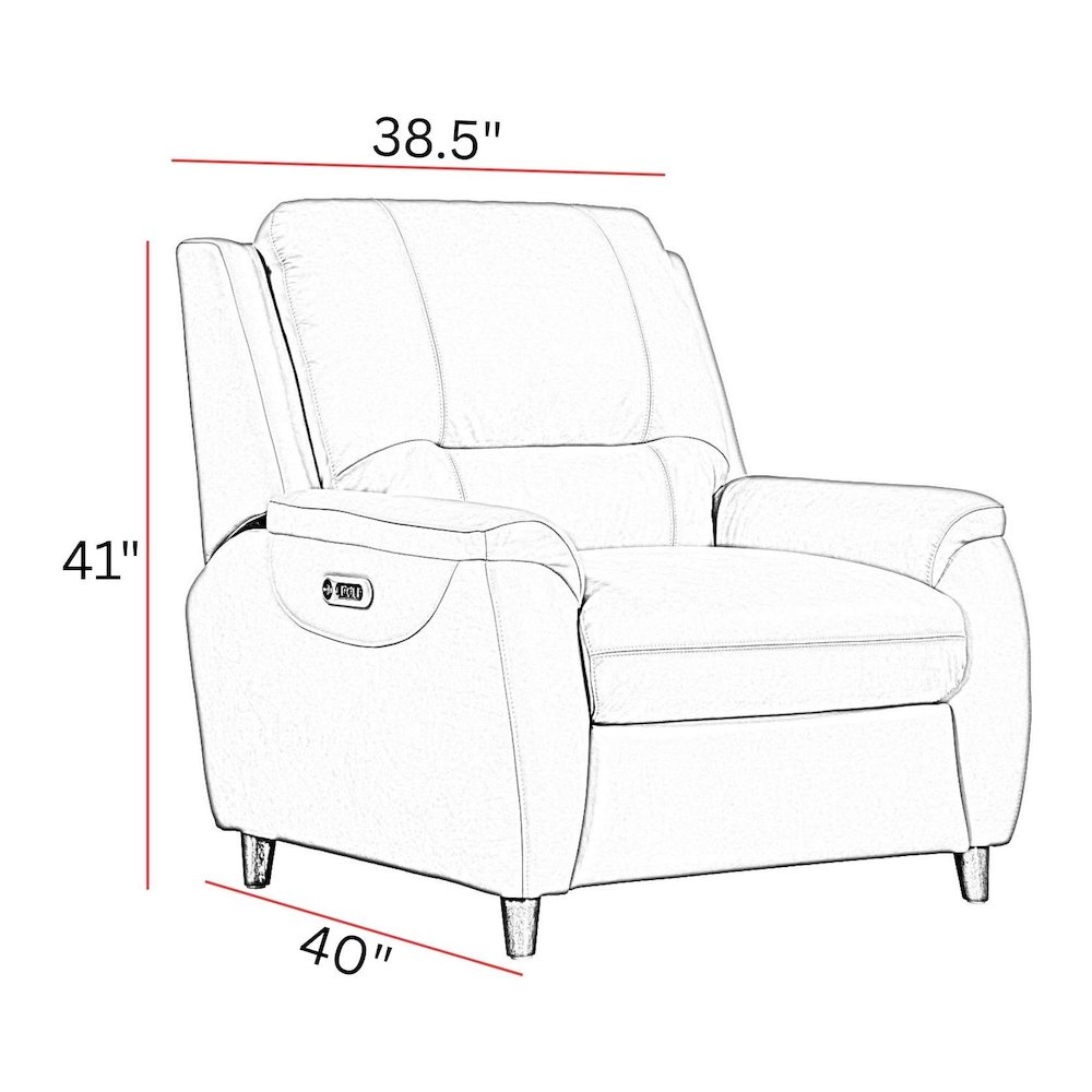 Austin - Caramel Cream Power Recliner P2. Picture 15