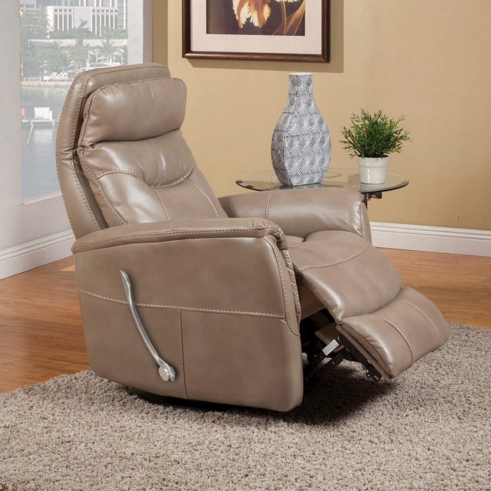 Gemini - Linen Swivel Glider Recliner. Picture 11