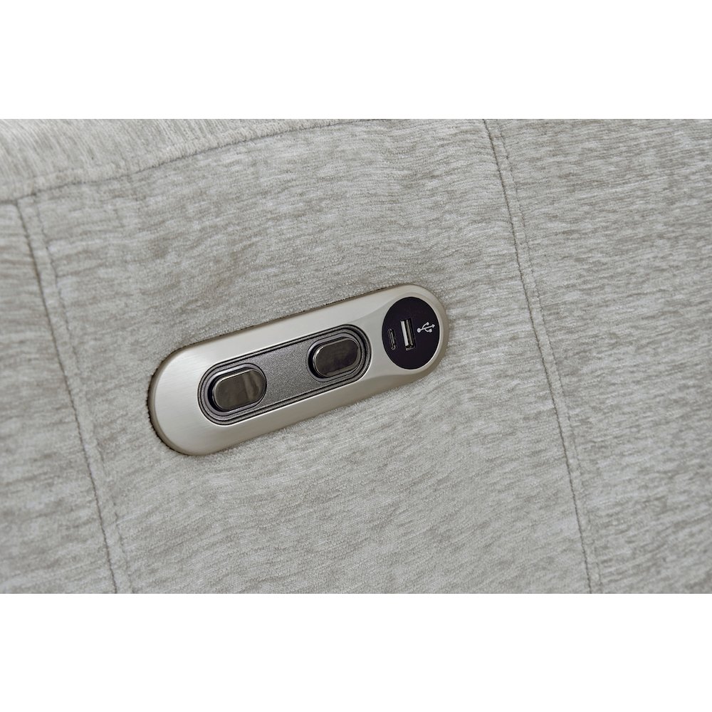 Radius - Mineral Power Swivel Glider Recliner. Picture 15