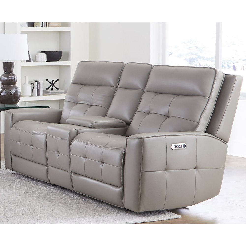 Parker Living Canterbury - Pewter Power Zero Gravity Console Loveseat. Picture 6