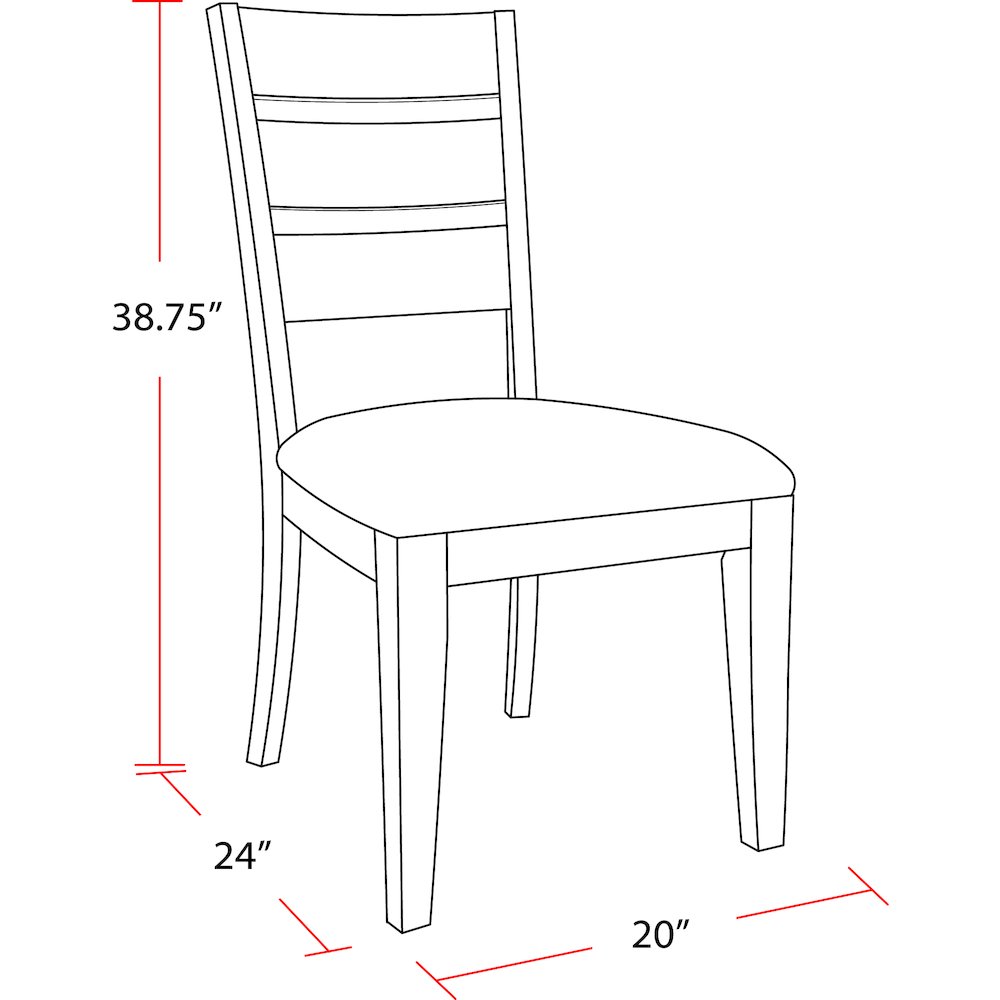 Cedar Fork - Dining 78 in. with 6 ladderback chairs. Picture 18
