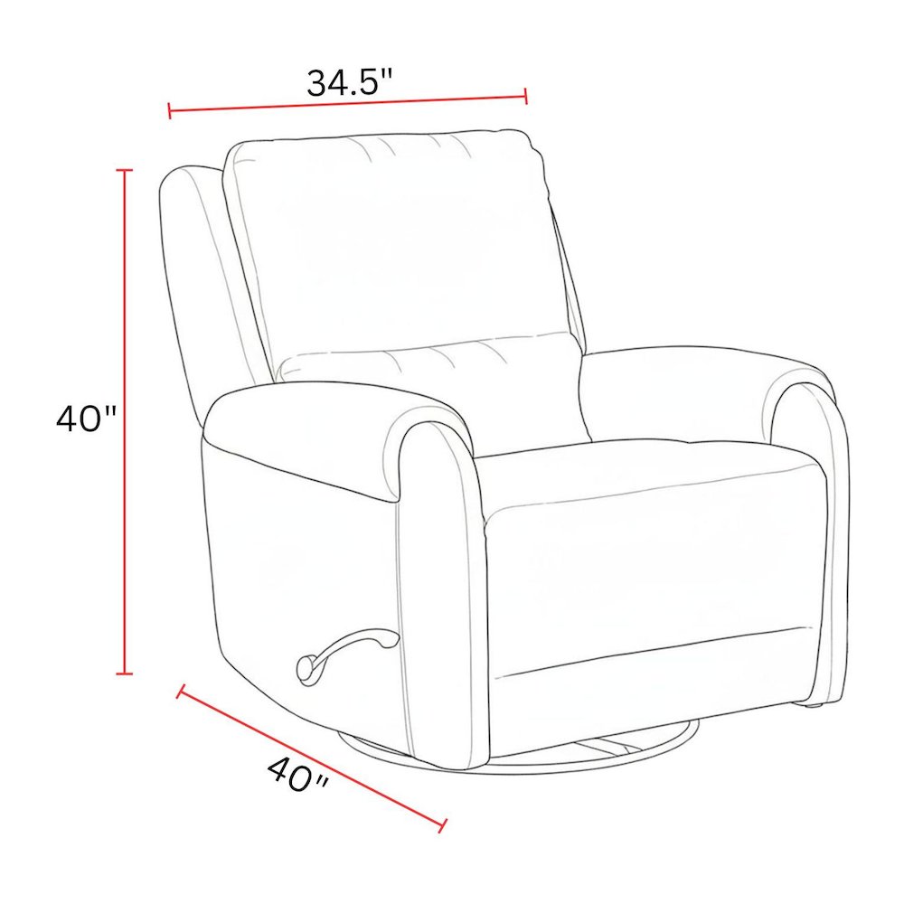 Gentry - Shadowplay Manual Swivel Glider Recliner Two Pack. Picture 9