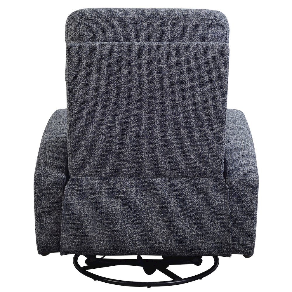 Thriller - Natural Beauty Denim Power Swivel Glider Recliner. Picture 11