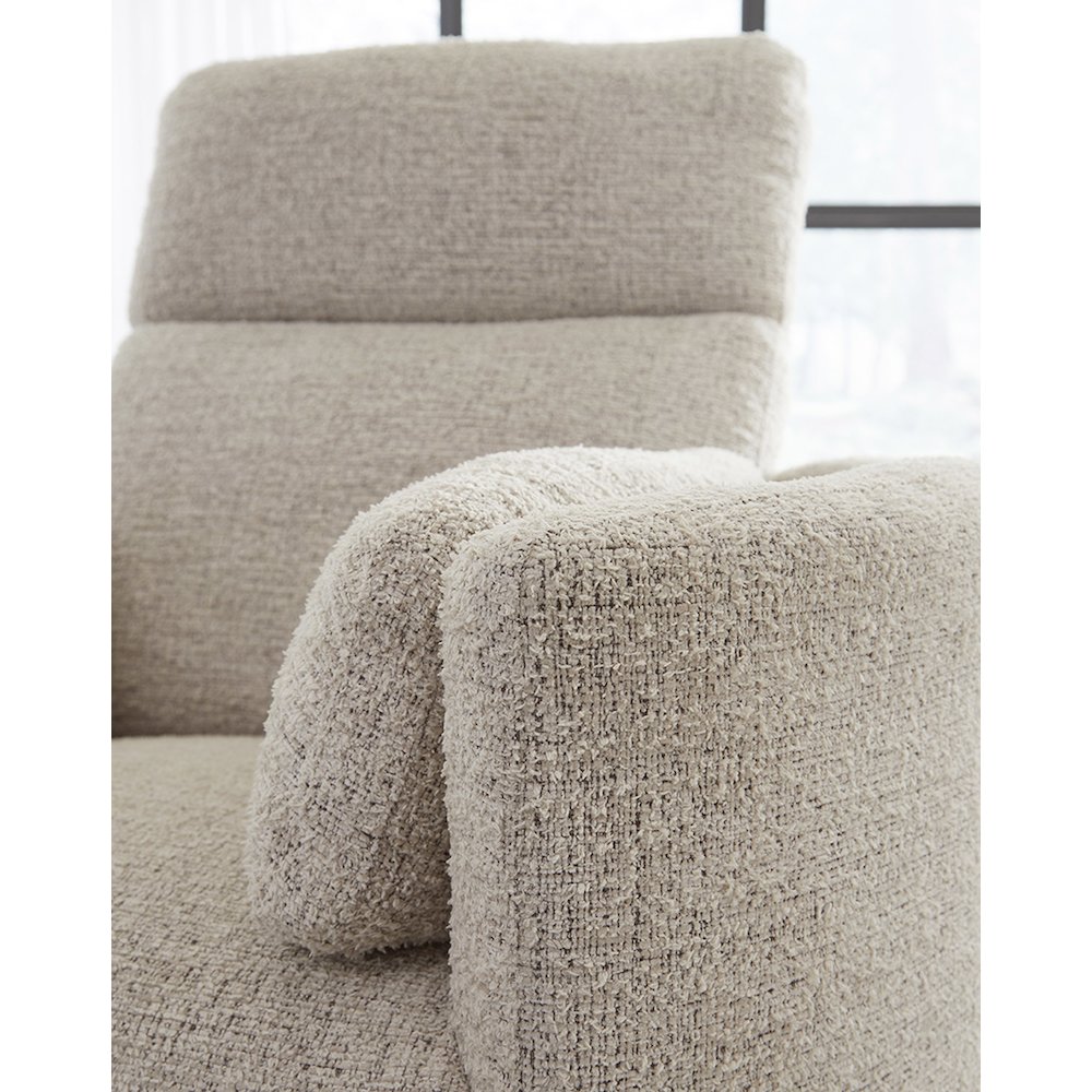Radius - Burlap Manual Swivel Recliner. Picture 7