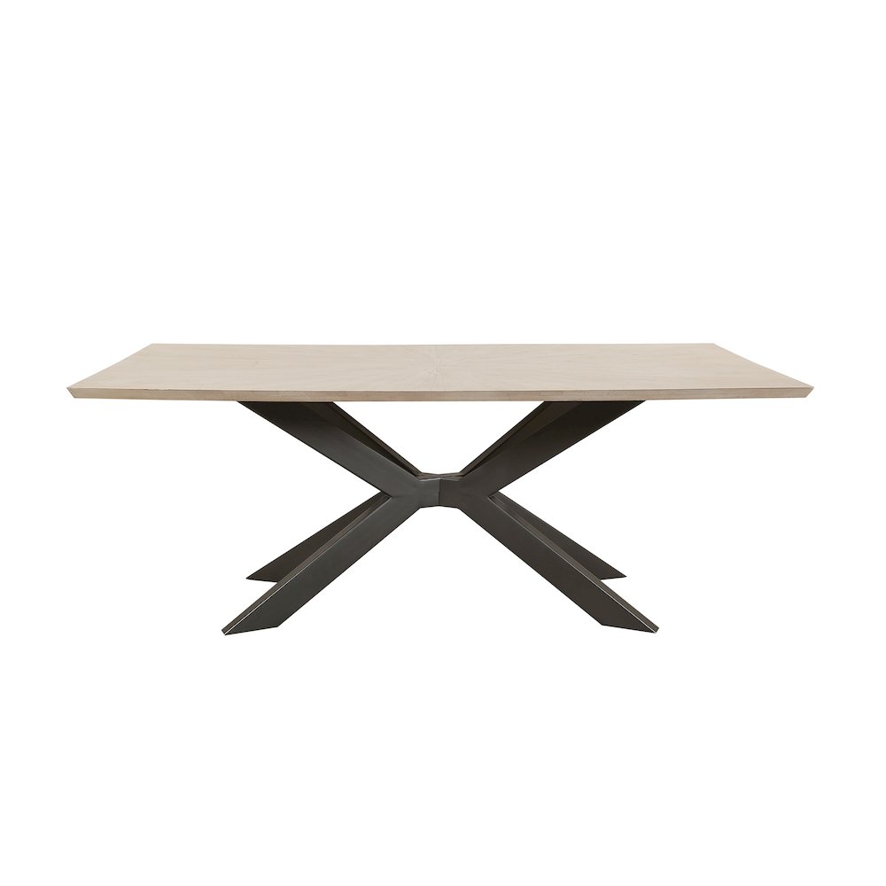 Monaco Dining 86 In. Rectangular Dining Table With 4 Upholstered Chairs. Picture 4