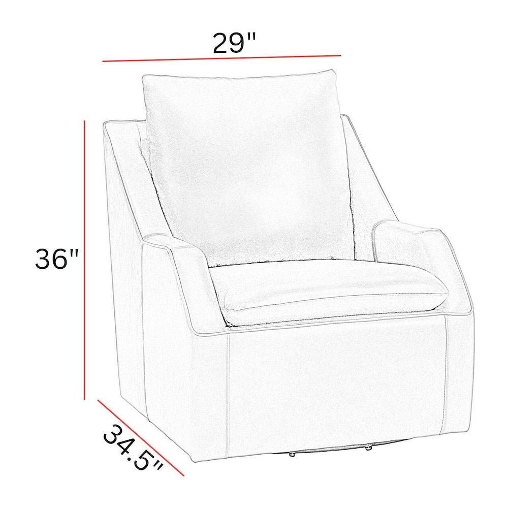 Asher - Steamboat Ice Swivel Accent Chair Two Pack. Picture 13