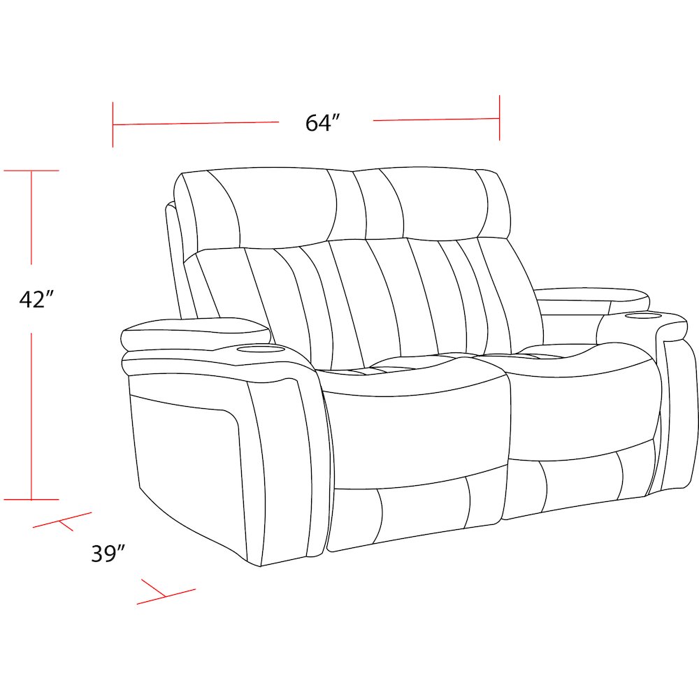 Royce - Fantom Ivory Power Reclining Loveseat. Picture 7