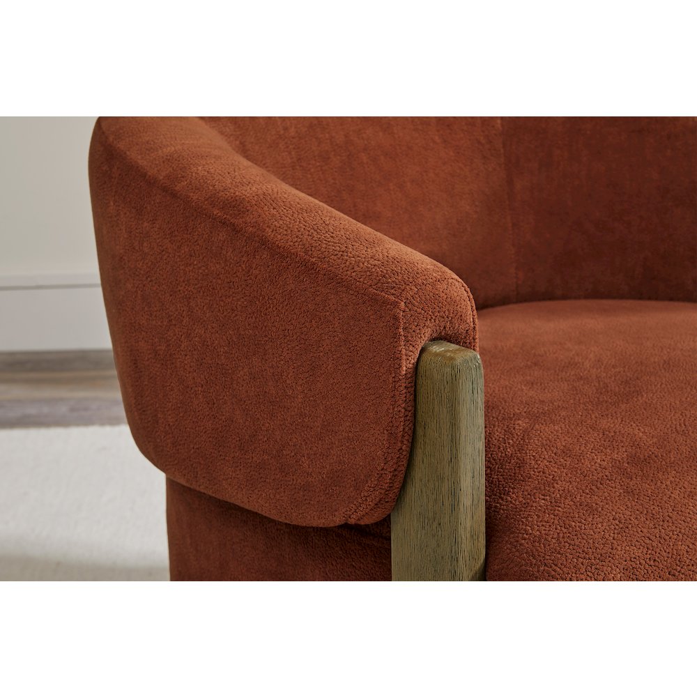 Finley - Island Rust Swivel Accent Chair. Picture 10