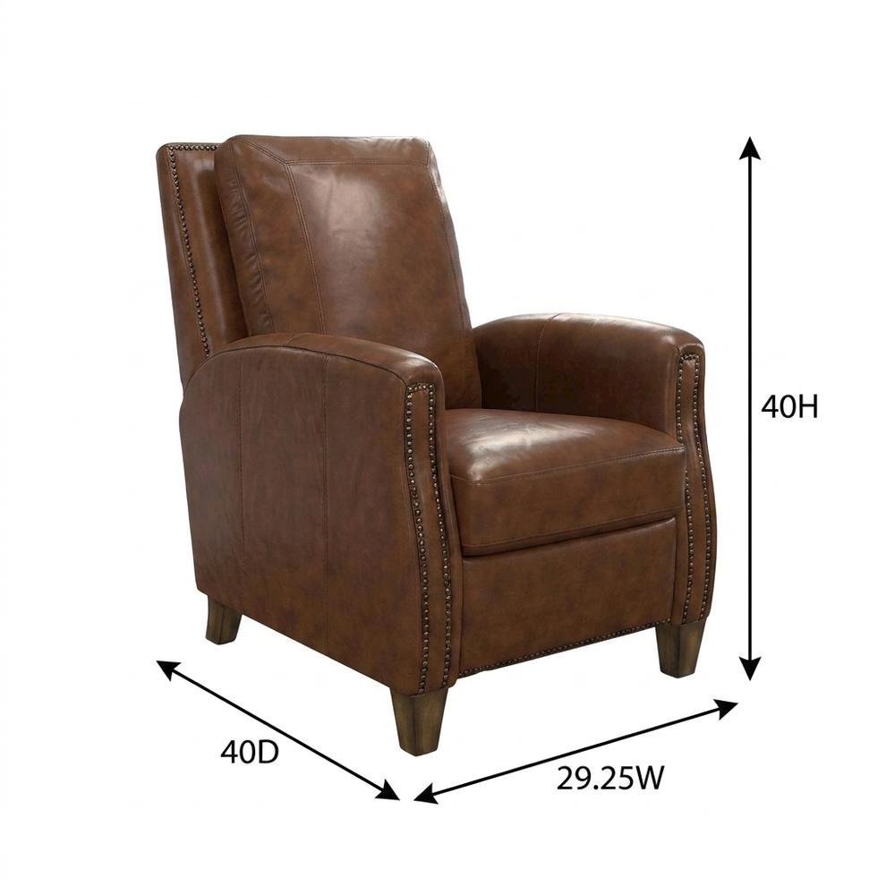 Chestnut Recliner Two Pack with Transitional Style and Comfortable Seating. Picture 8