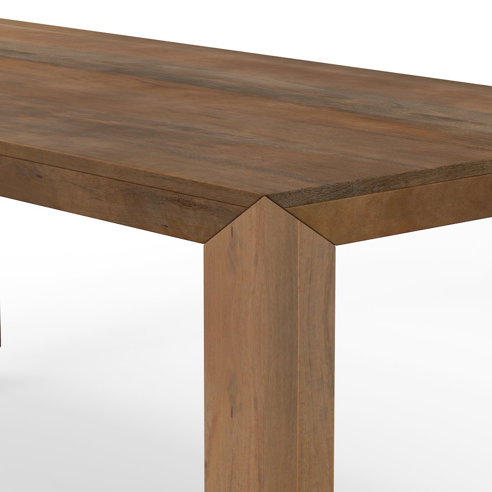 Downtown Dining 86 In. Rectangular Dining Table With 4 Upholstered Chairs. Picture 18