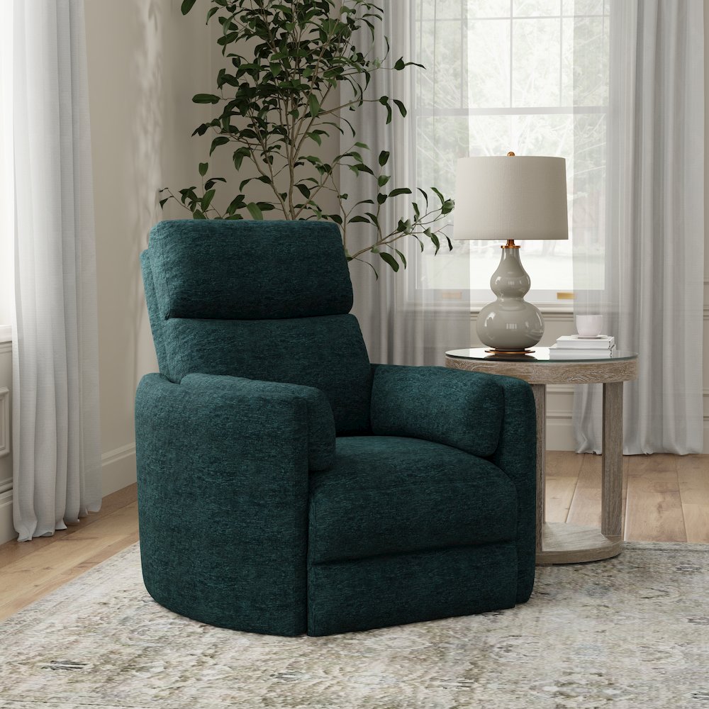 Radius - Peacock Power Swivel Glider Recliner. Picture 5
