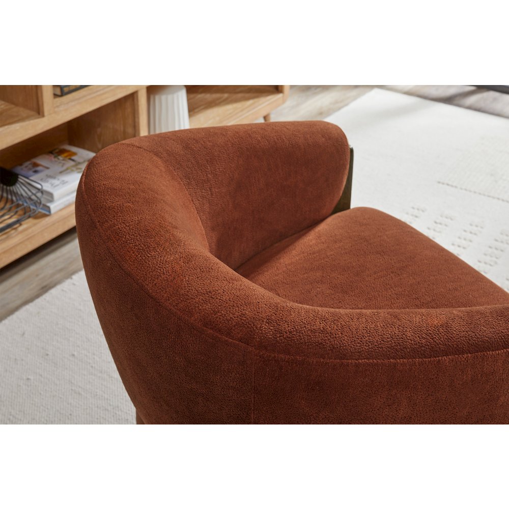 Finley - Island Rust Swivel Accent Chair. Picture 9