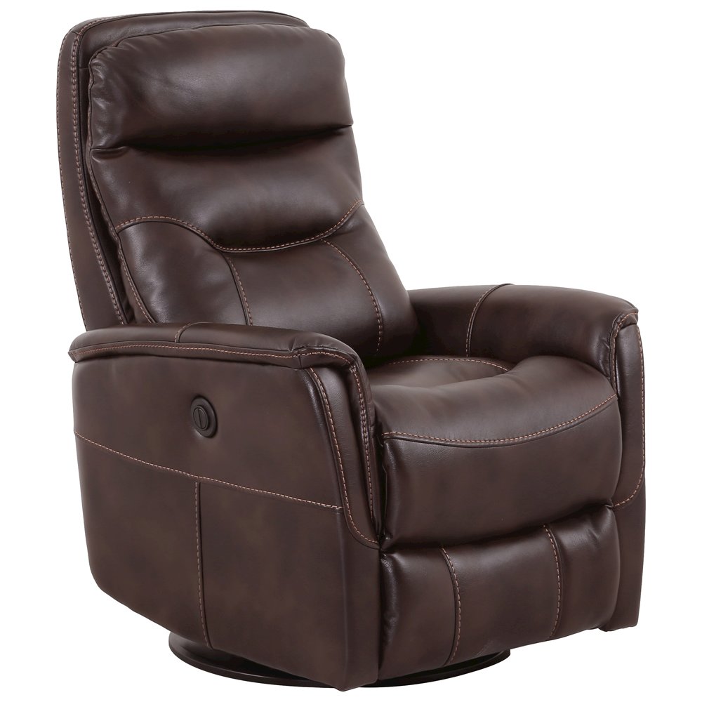 Gemini - Truffle Power Swivel Glider Recliner. Picture 1