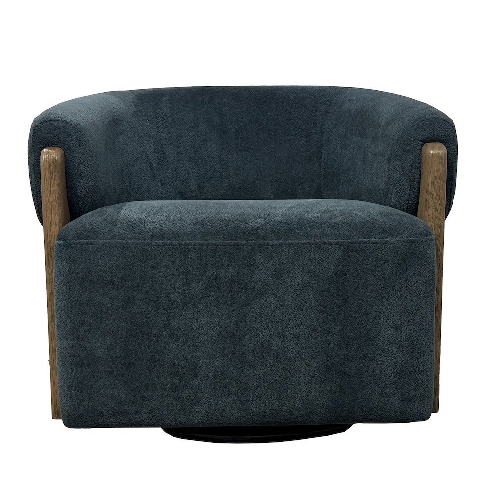 Finley - Island Teal Swivel Accent Chair. Picture 2