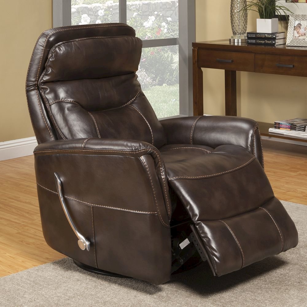 Gemini - Truffle Swivel Glider Recliner. Picture 10