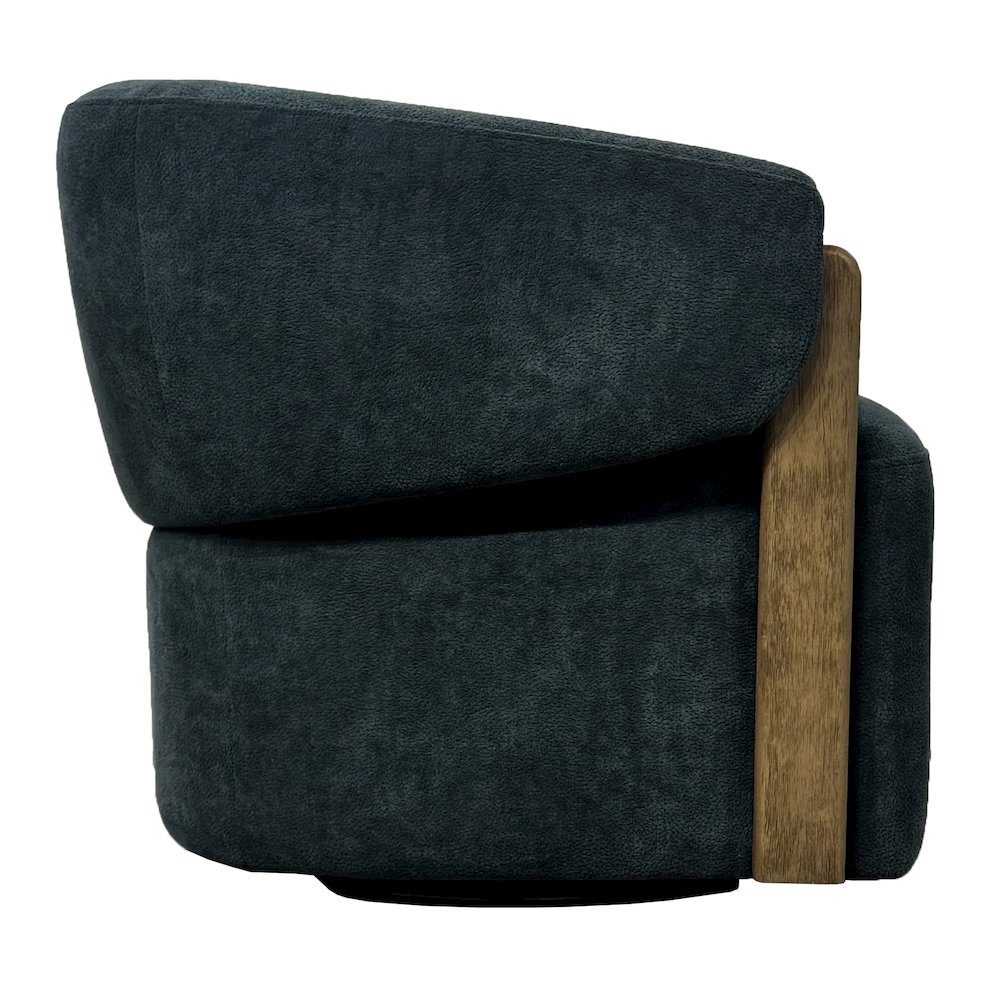 Finley - Island Teal Swivel Accent Chair. Picture 3