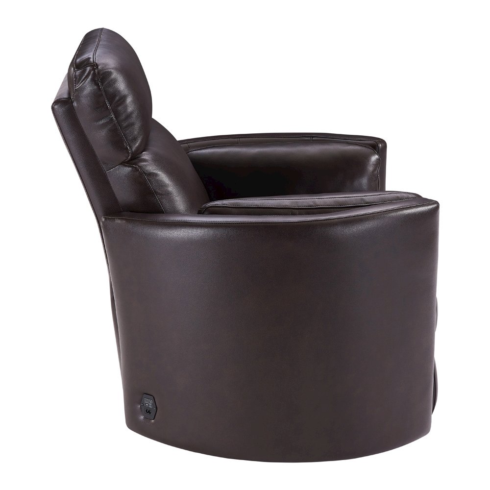 Powered By Freemotion Cordless Power Swivel Glider Recliner. Picture 4
