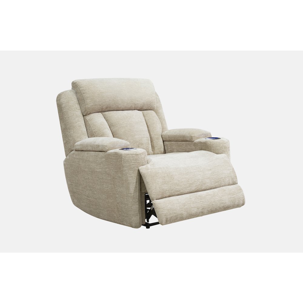 Dalton - Lucky Fawn Power Recliner. Picture 3