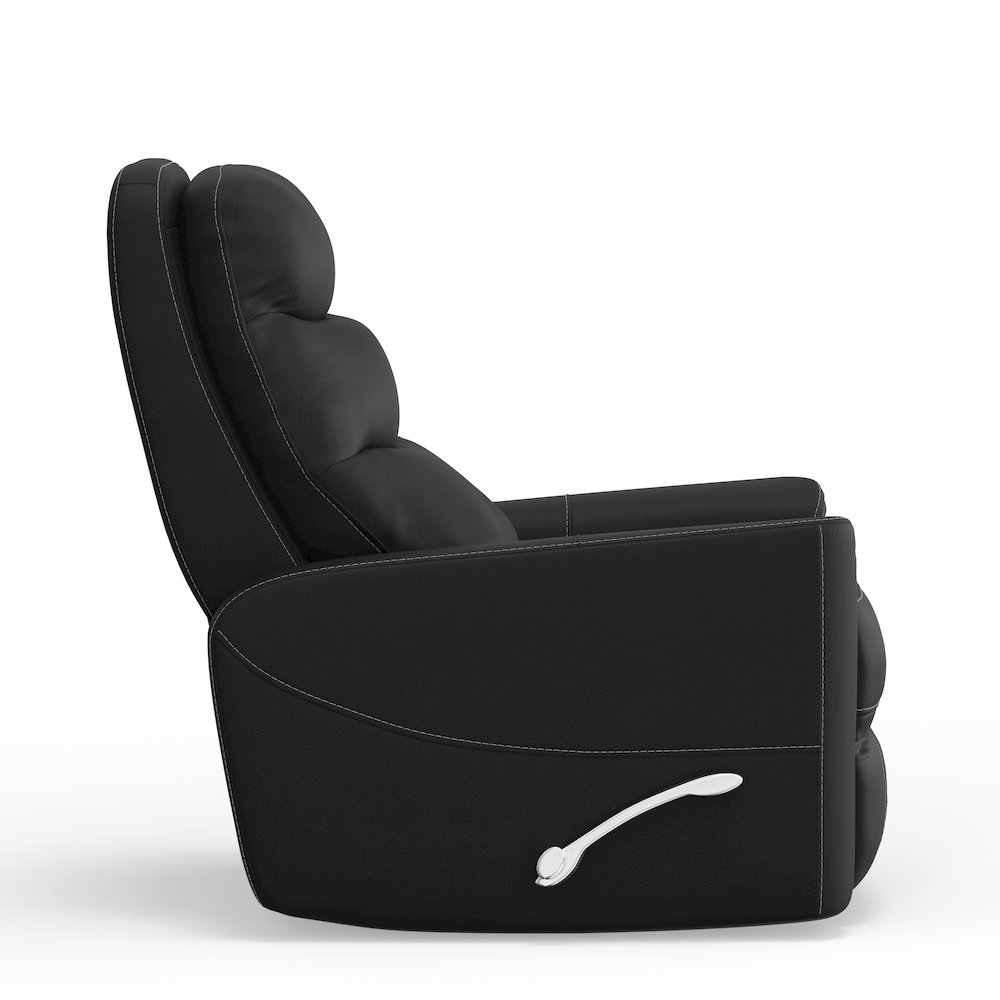 Hercules - Black Swivel Glider Recliner. Picture 3