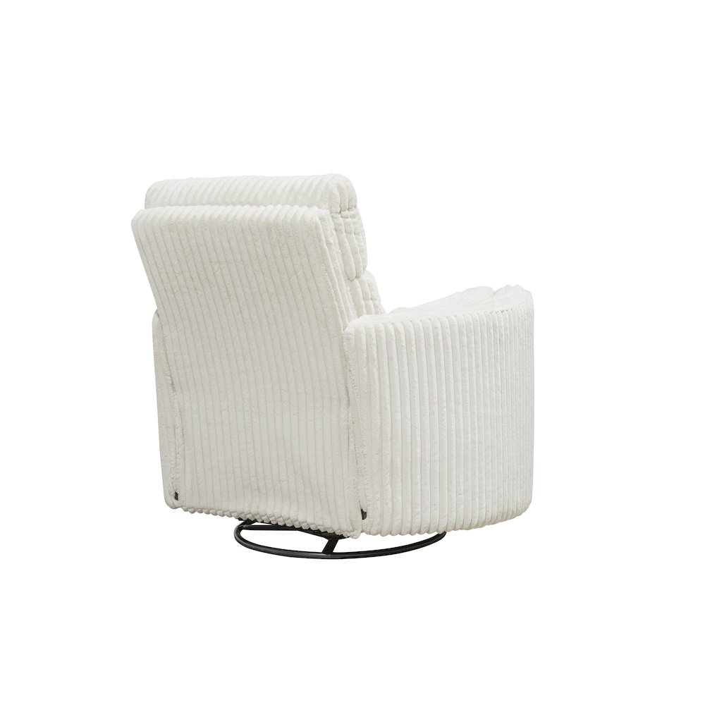 Mega Ivory Swivel Power Glider Recliner. Picture 3