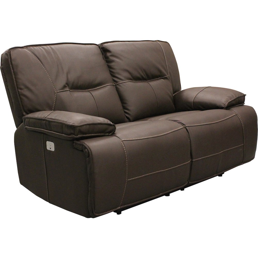 Spartacus - Chocolate Power Reclining Sofa Loveseat and Recliner. Picture 4