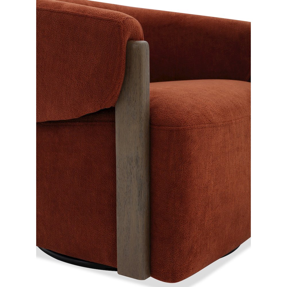 Finley - Island Rust Swivel Accent Chair. Picture 13