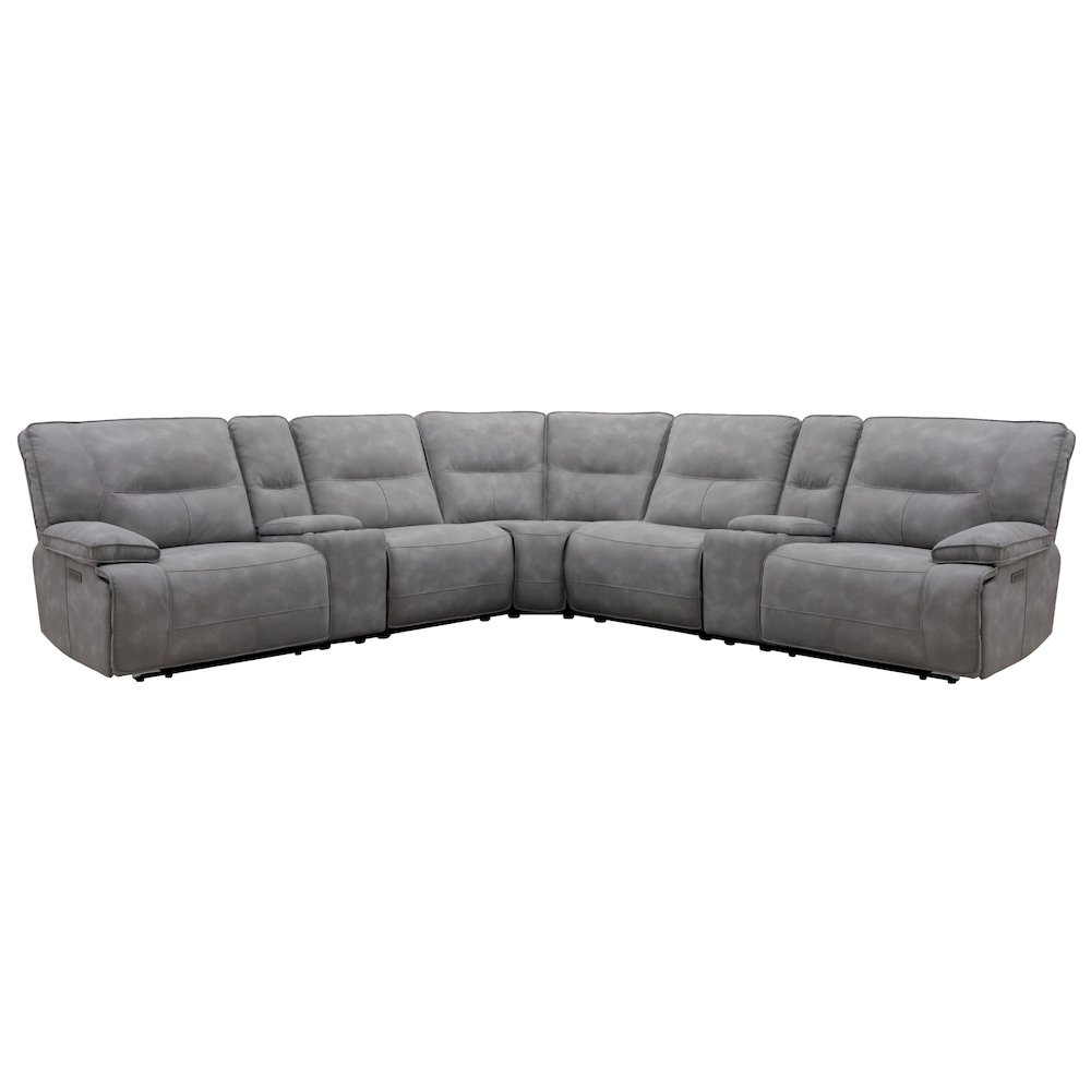 7 Piece Modular Power Zero Gravity Reclining Sectional. Picture 6