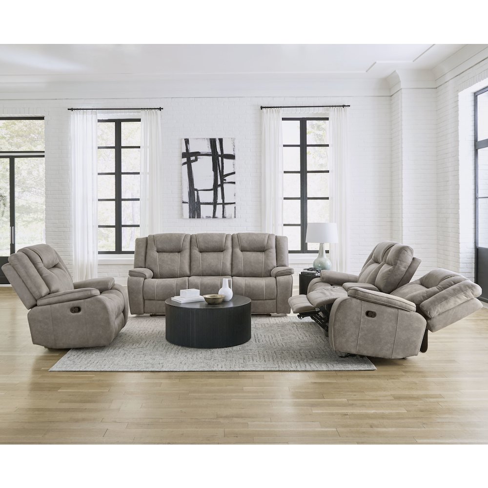 Blake - Desert Taupe Glider Recliner. Picture 9
