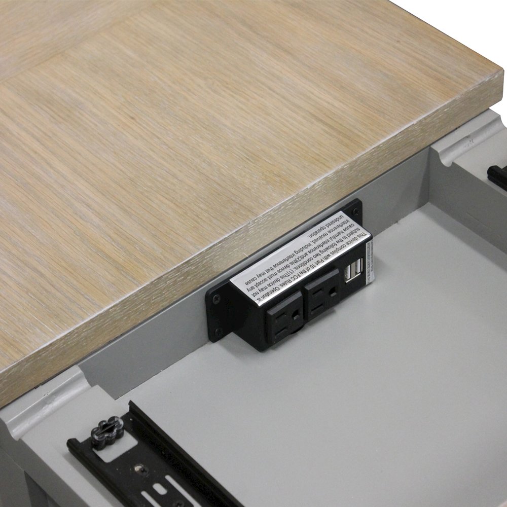 Modern - Dove Cocktail Table with 2 Chairside Tables. Picture 6