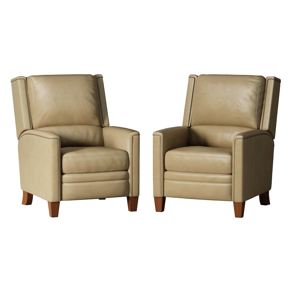 Connor - Luxe Latte Manual Recliner. Picture 2