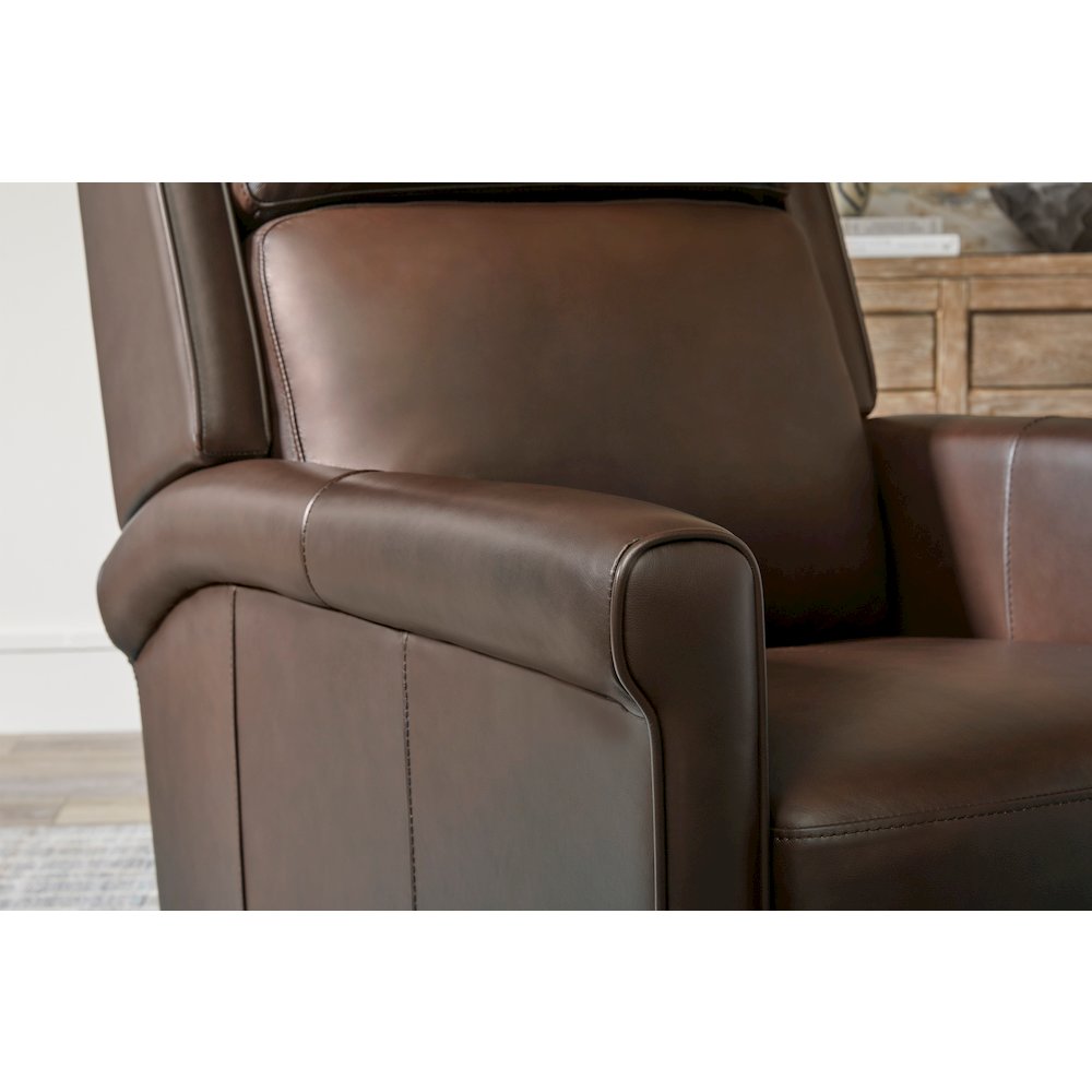 Northfield - Walnut Whirl Power Cordless High Leg Recliner P2 Two Pack. Picture 13