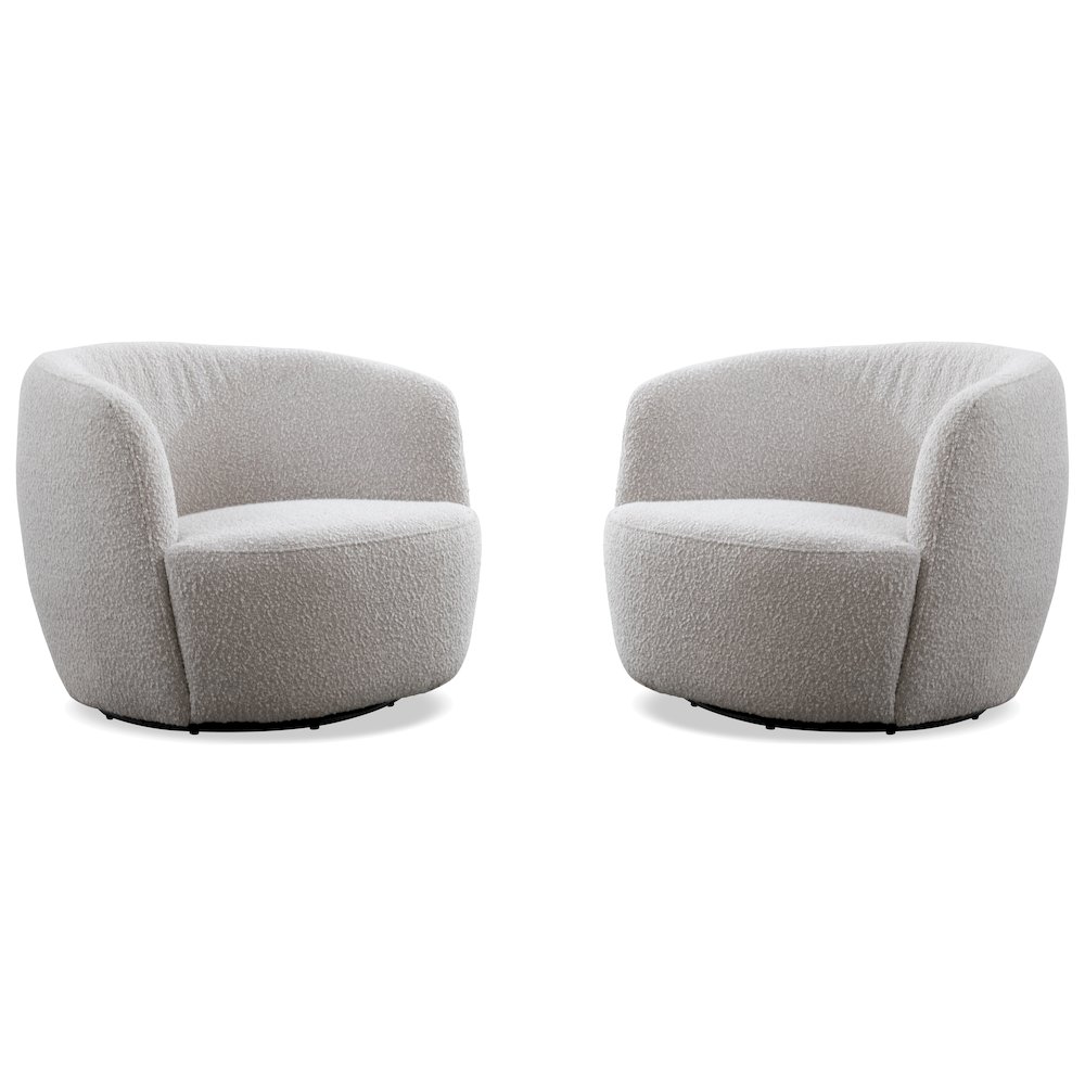 Carina - Bloke Cotton Swivel Barrel Chair Two Pack. Picture 5