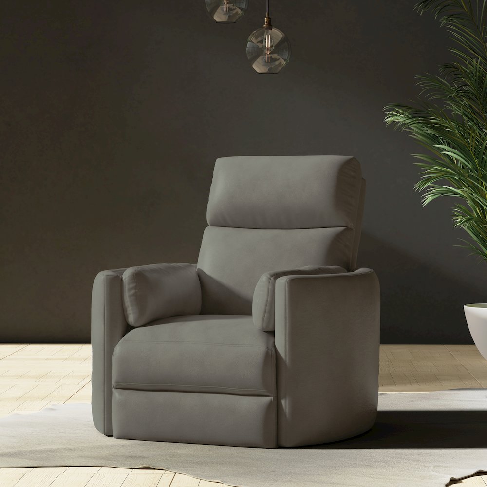Powered By Freemotion Cordless Power Swivel Glider Recliner. Picture 6