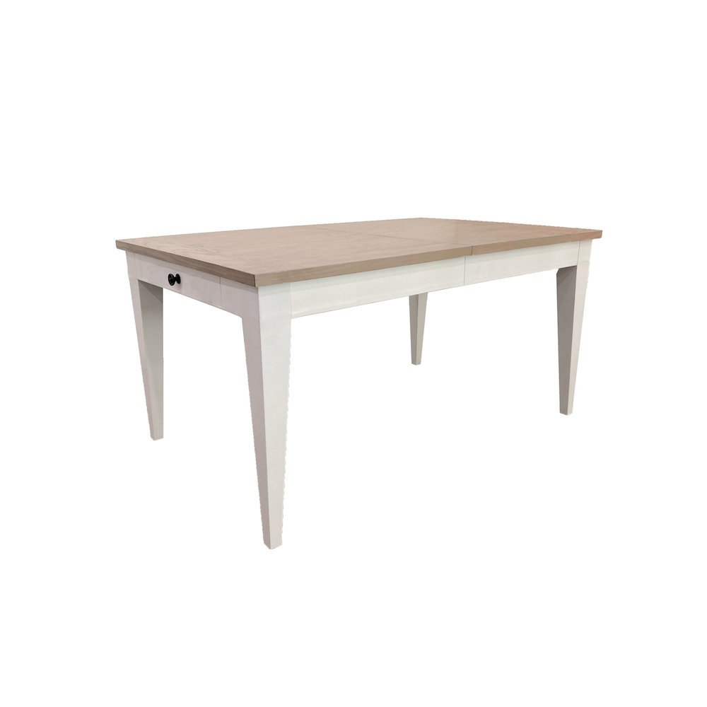 Dining Rectangular Extendable Dining Table with 6 Upholstered Dining Chairs. Picture 2