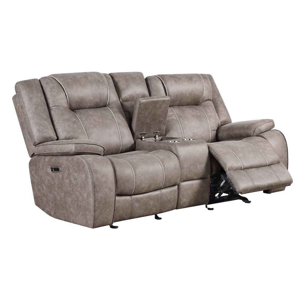 Blake - Desert Taupe Manual Reclining Sofa and Loveseat. Picture 9