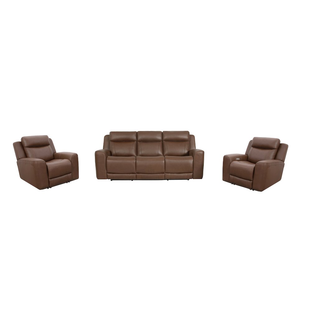 Calgary - Autumn Umber Power Reclining Sofa and 2 Recliners. Picture 13