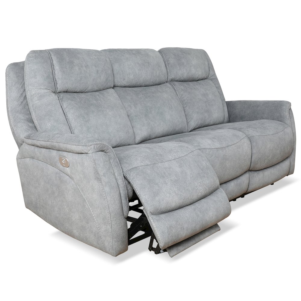 Linus - Hudson Grey Power Reclining Sofa and Two Recliners. Picture 3