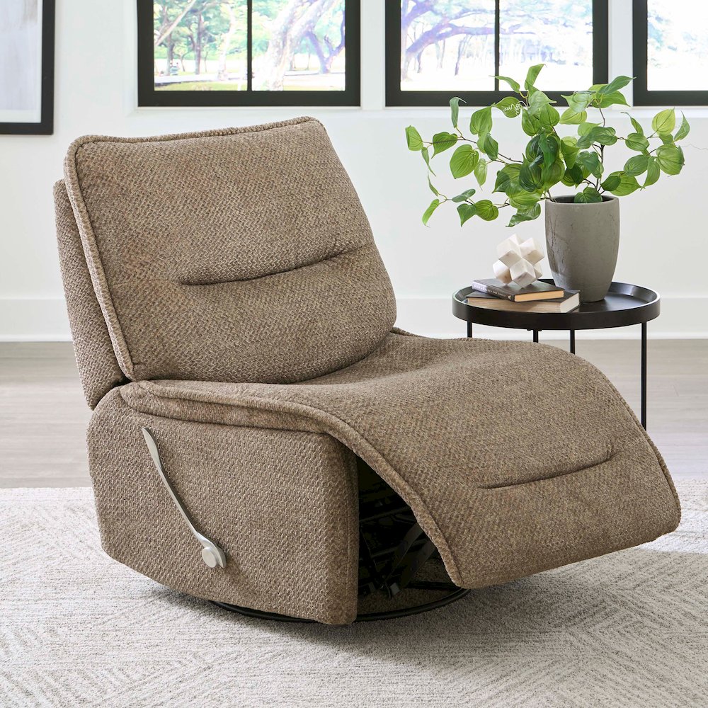 Leo - Wheat Armless Recliner Two Pack. Picture 8