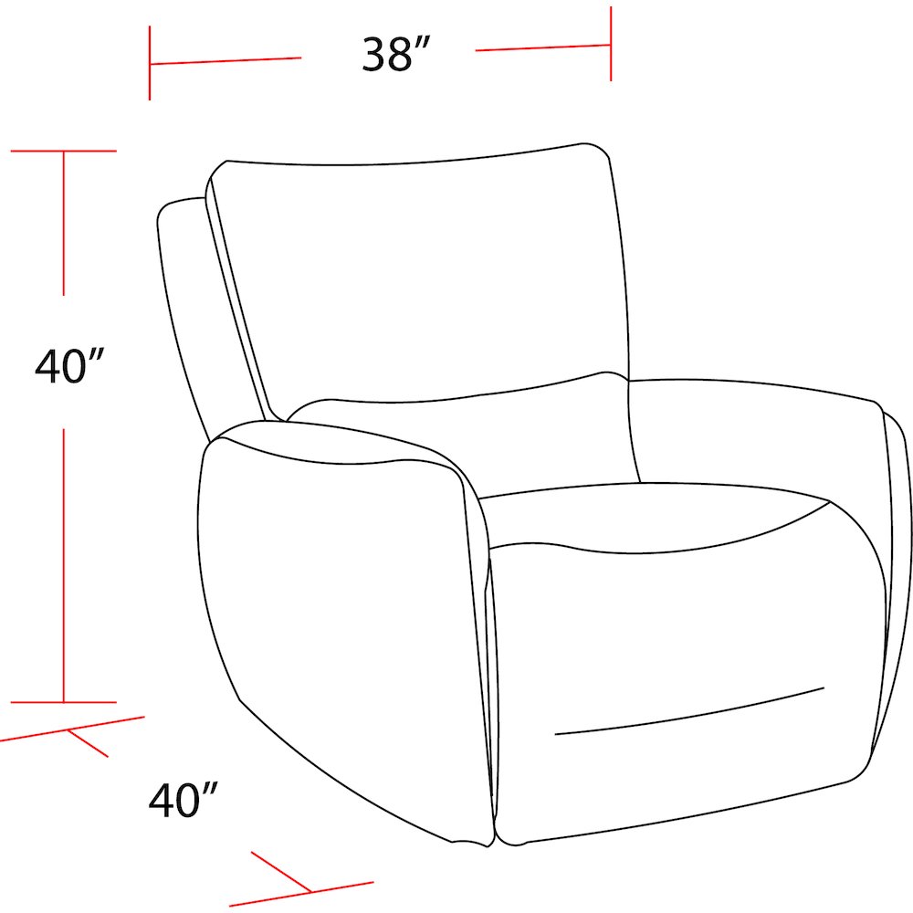 Parker Living Stellar - Bloke Smoke Zero Gravity Power Recliner. Picture 3