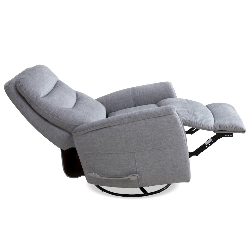 Gemini - Capri Silver Swivel Glider Recliner. Picture 4