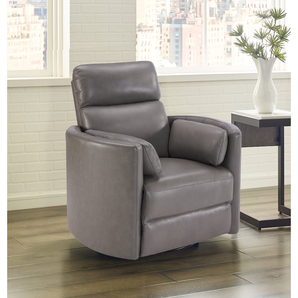 Powered By Freemotion Cordless Power Swivel Glider Recliner. Picture 7