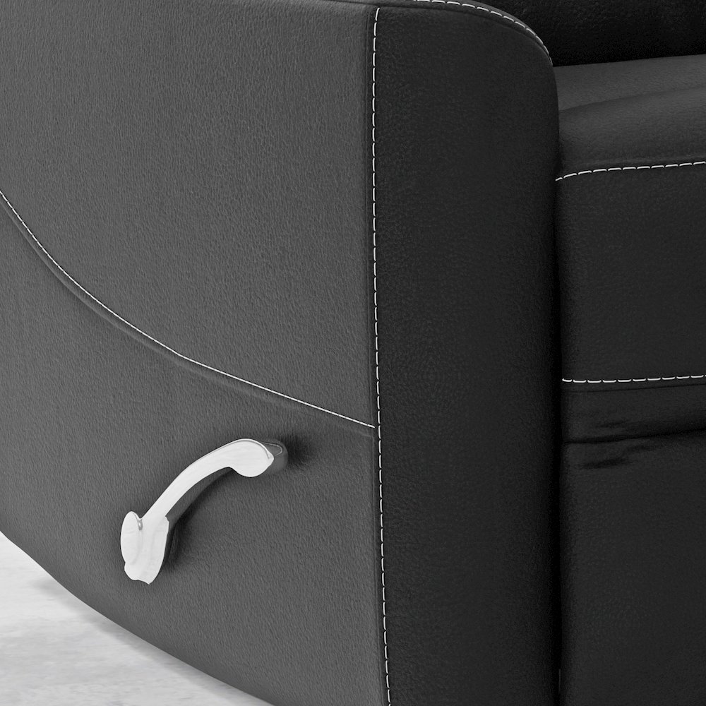 Hercules - Black Swivel Glider Recliner. Picture 7