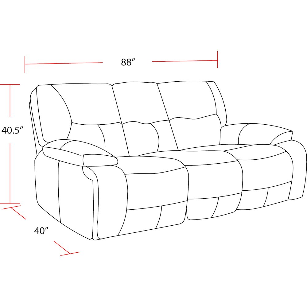 Parker Living Spartacus - Chocolate Power Reclining Sofa. Picture 4