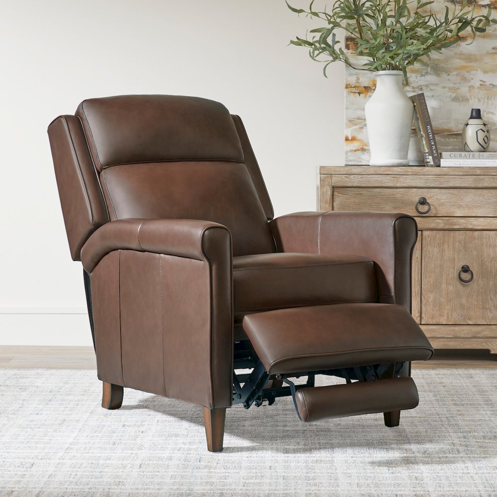 Northfield - Walnut Whirl Power Cordless High Leg Recliner P2 Two Pack. Picture 11
