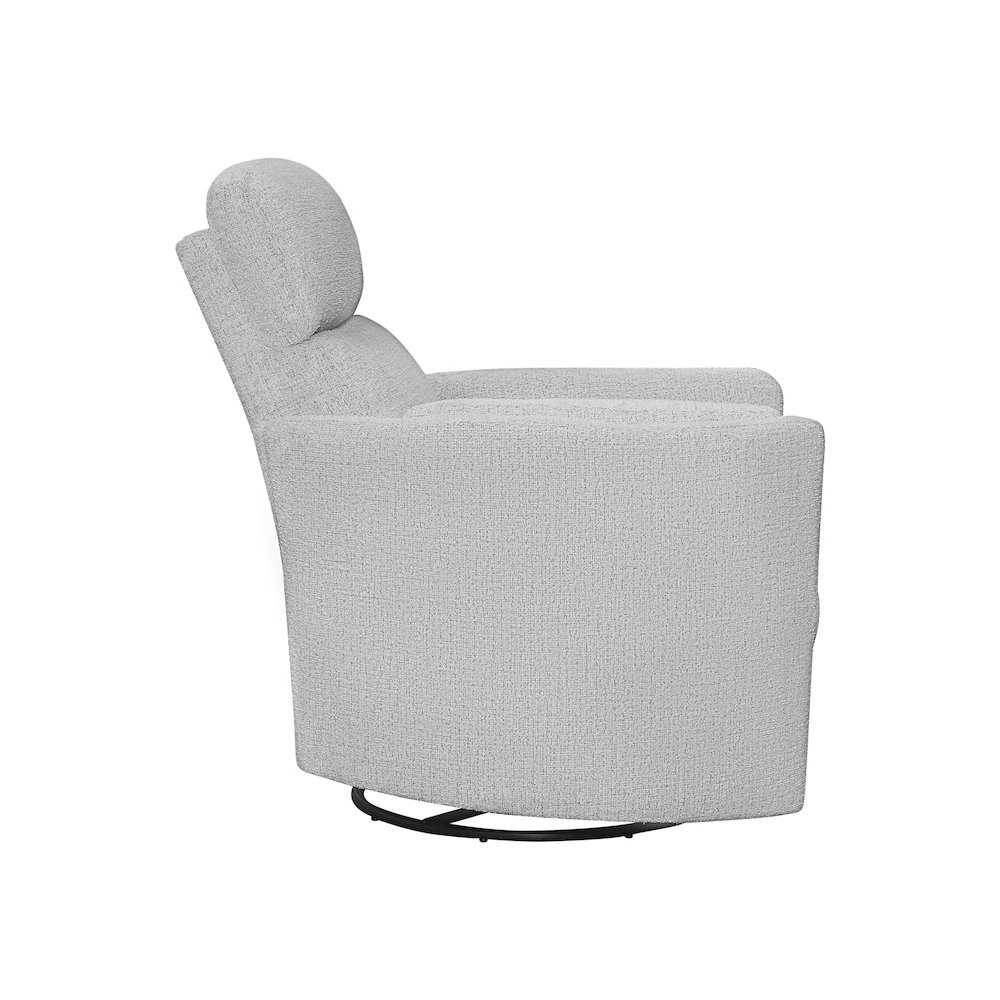 Radius - Angora Linen Manual Swivel Recliner. Picture 5