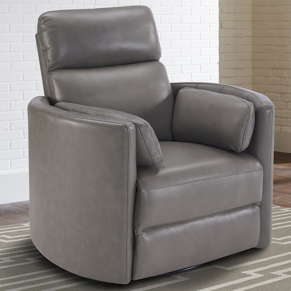 Powered By Freemotion Cordless Power Swivel Glider Recliner. Picture 8