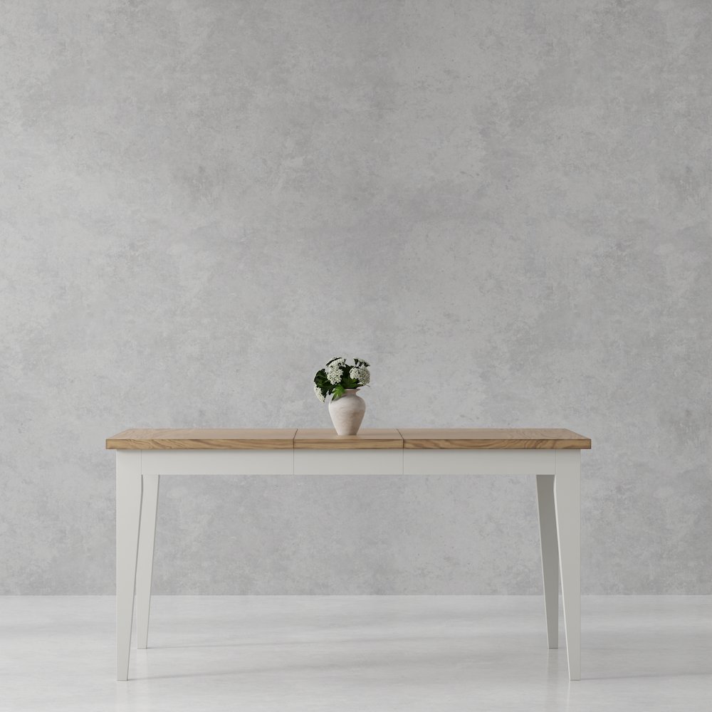 Dining Rectangular Extendable Dining Table with 6 Upholstered Dining Chairs. Picture 8