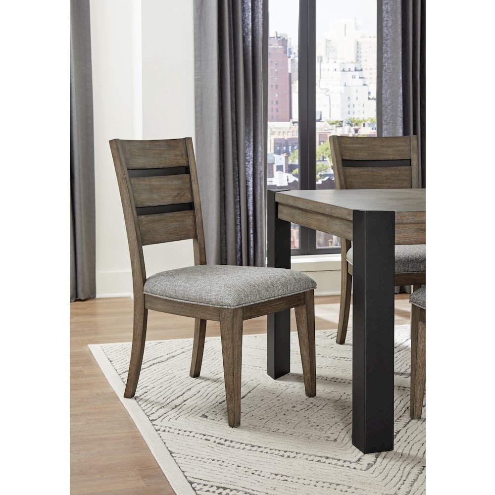 Cedar Fork - Dining 78 in. with 6 ladderback chairs. Picture 11