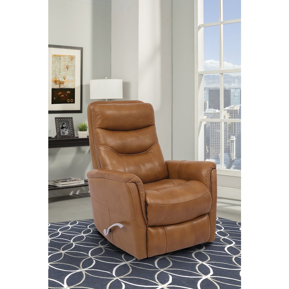 Gemini - Butterscotch Swivel Glider Recliner. Picture 7