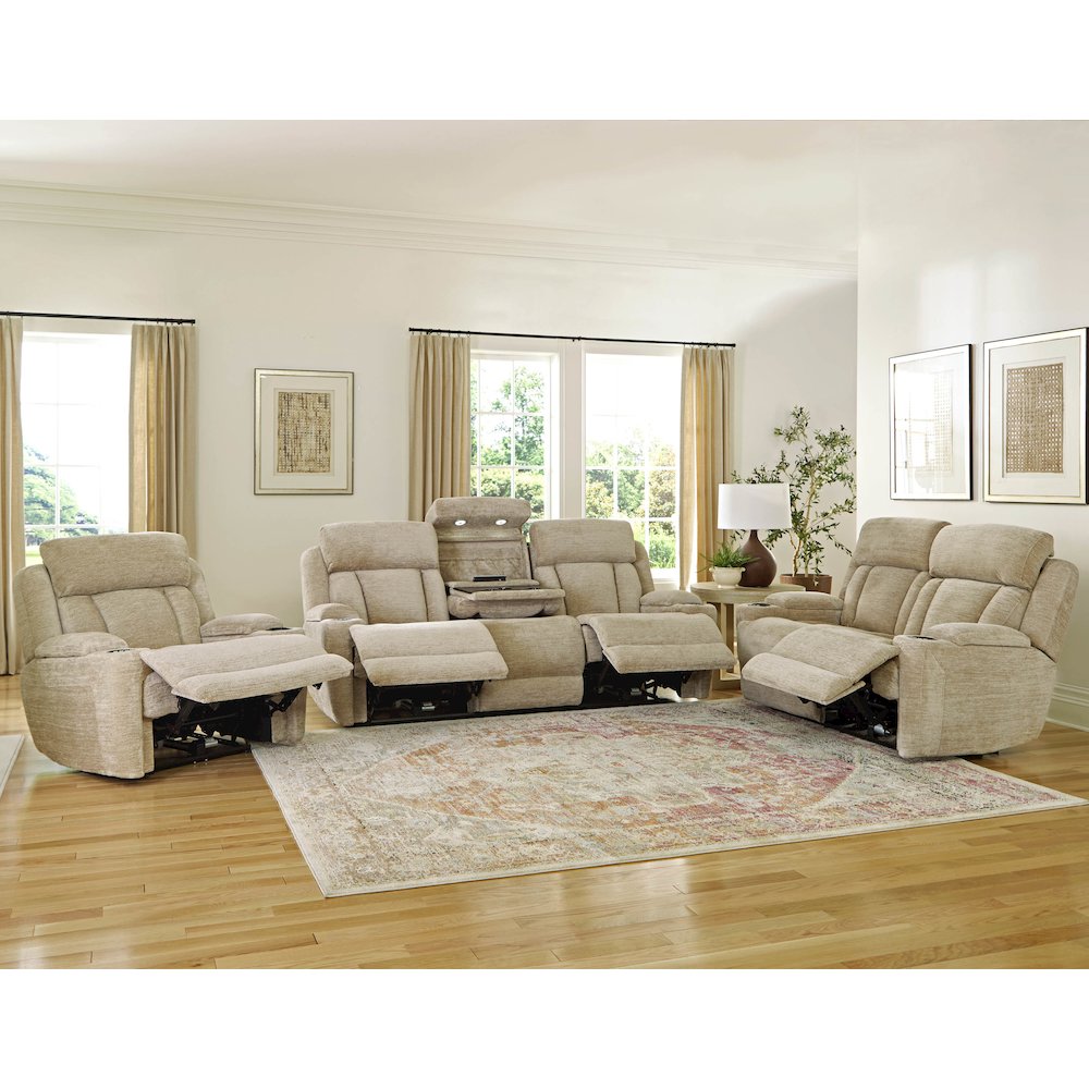 Dalton - Lucky Fawn Power Recliner. Picture 13